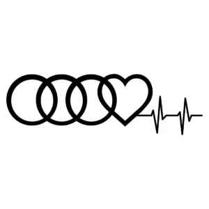 Naklejka linia życia Audi