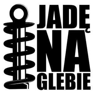 Naklejka Jadę na glebie