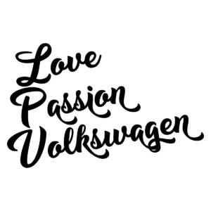 Naklejka Love Passion Volkswagen