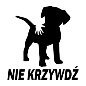 Naklejka Nie krzywdź