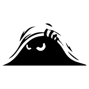 Naklejka Potwór W04