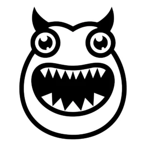 Naklejka Potwór W01