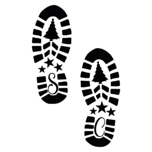 Naklejka Ślady butów