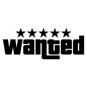 Naklejka Wanted