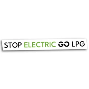 Naklejka stop electric go lpg