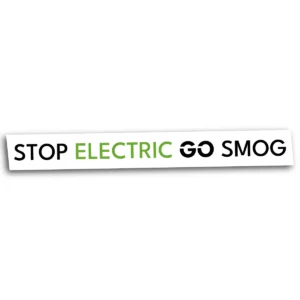 Naklejka stop electric go smog