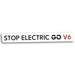 Naklejka stop electric go V6