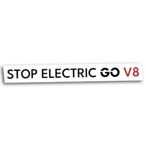 Naklejka stop electric go V8