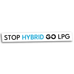 Naklejka stop hybrid go LPG