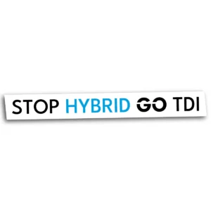 Naklejka stop hybrid go TDI