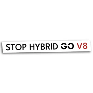 Naklejka stop hybrid go V8