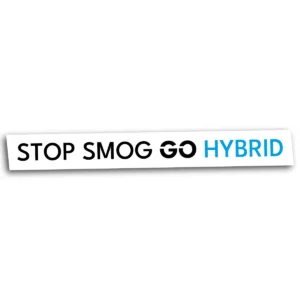 Naklejka stop smog go hybrid