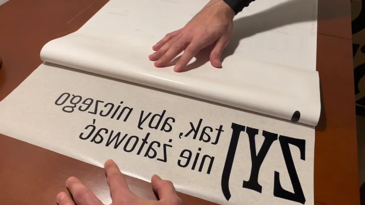 jak nakleić naklejkę na ścianę