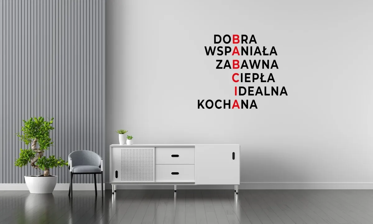 Naklejka Krzyżówka prezent dla babci W62 - obrazek 4