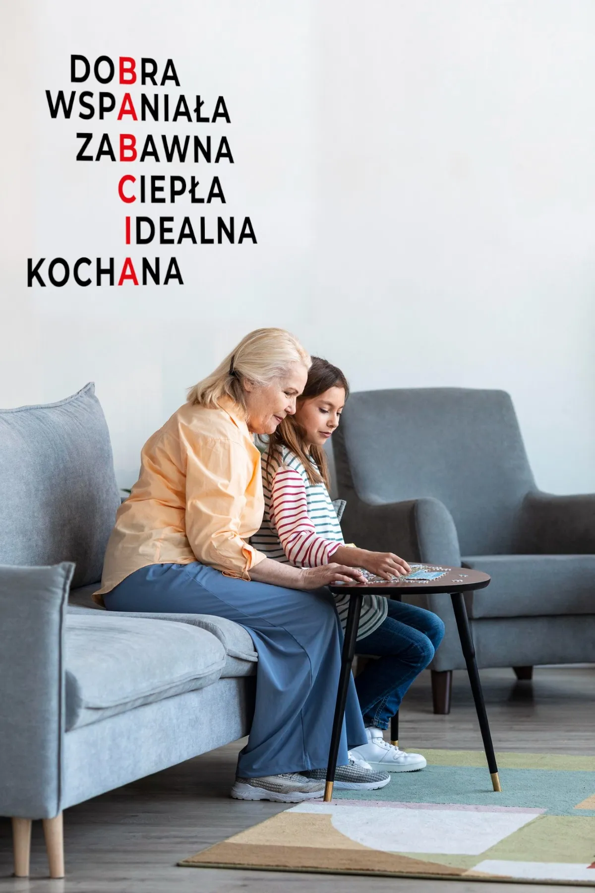 Naklejka Krzyżówka prezent dla babci W62 - obrazek 3