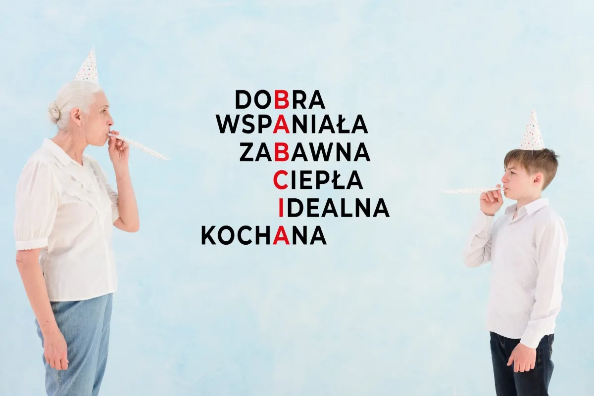 Naklejka Krzyżówka prezent dla babci W62 - obrazek 2