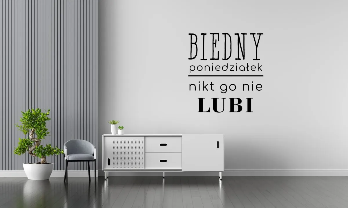 Naklejka Biedny poniedziałek W57 - obrazek 2