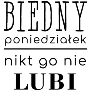 Naklejka Biedny poniedziałek W57