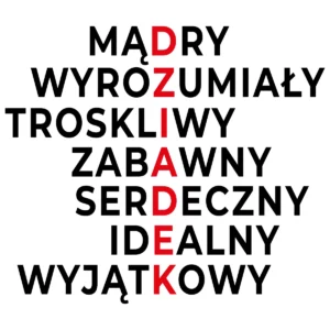 Naklejka Krzyżówka prezent dla dziadka W61