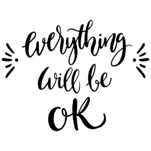 Naklejka Everything will be ok W50