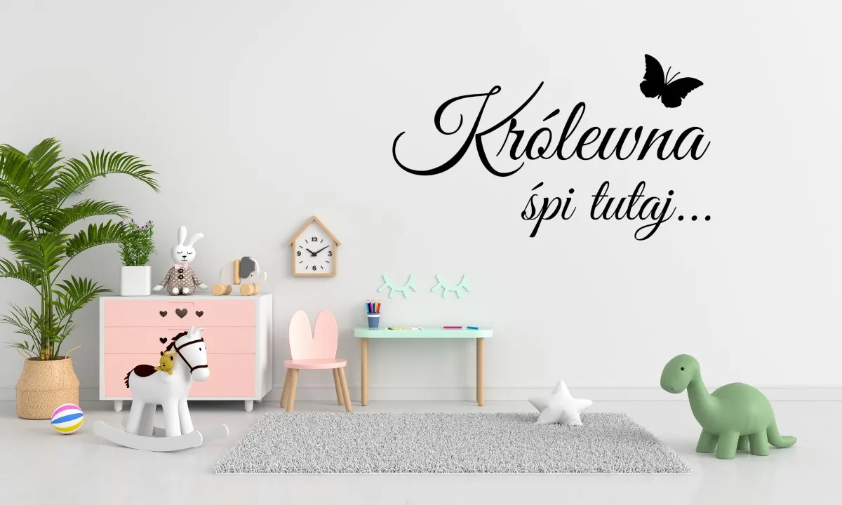 Naklejka Królewna śpi tutaj W58 - obrazek 2