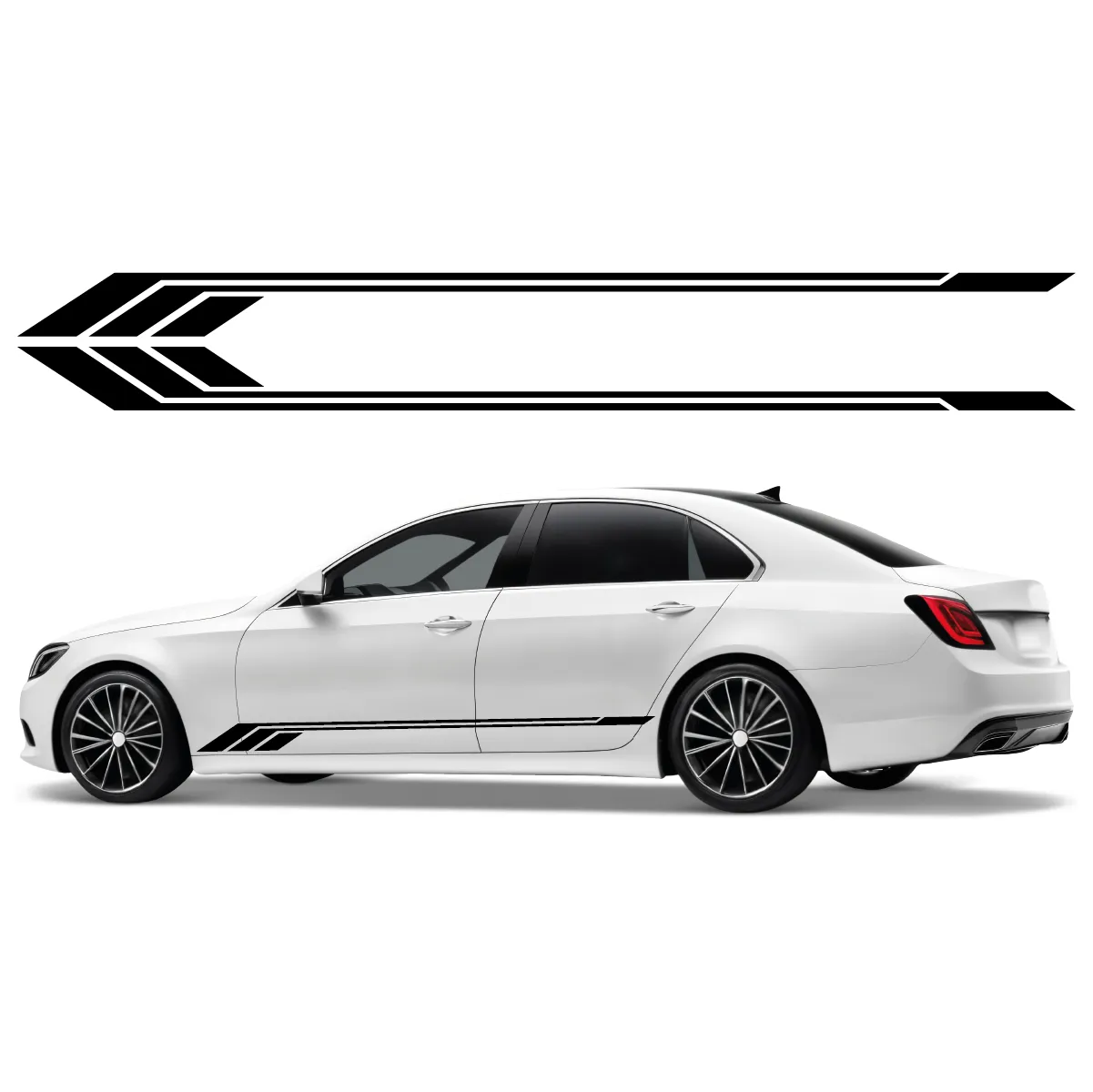 2x Naklejka pasy na bok auta 200x12 cm W07