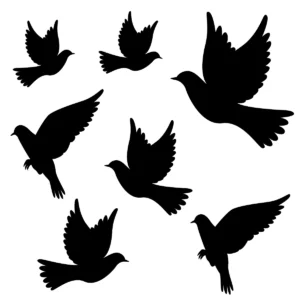 Naklejka Ptaki arkusz 30x20 cm