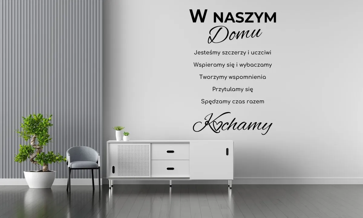 Naklejka W naszym domu W10 - obrazek 2
