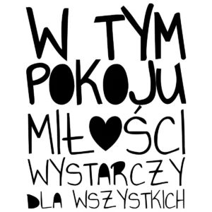 Naklejka W tym pokoju W14