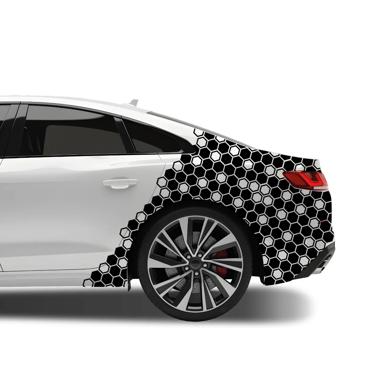 Naklejka plaster miodu na auto wzór C - obrazek 3