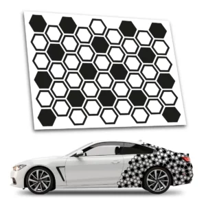 Naklejka plaster miodu na auto wzór D