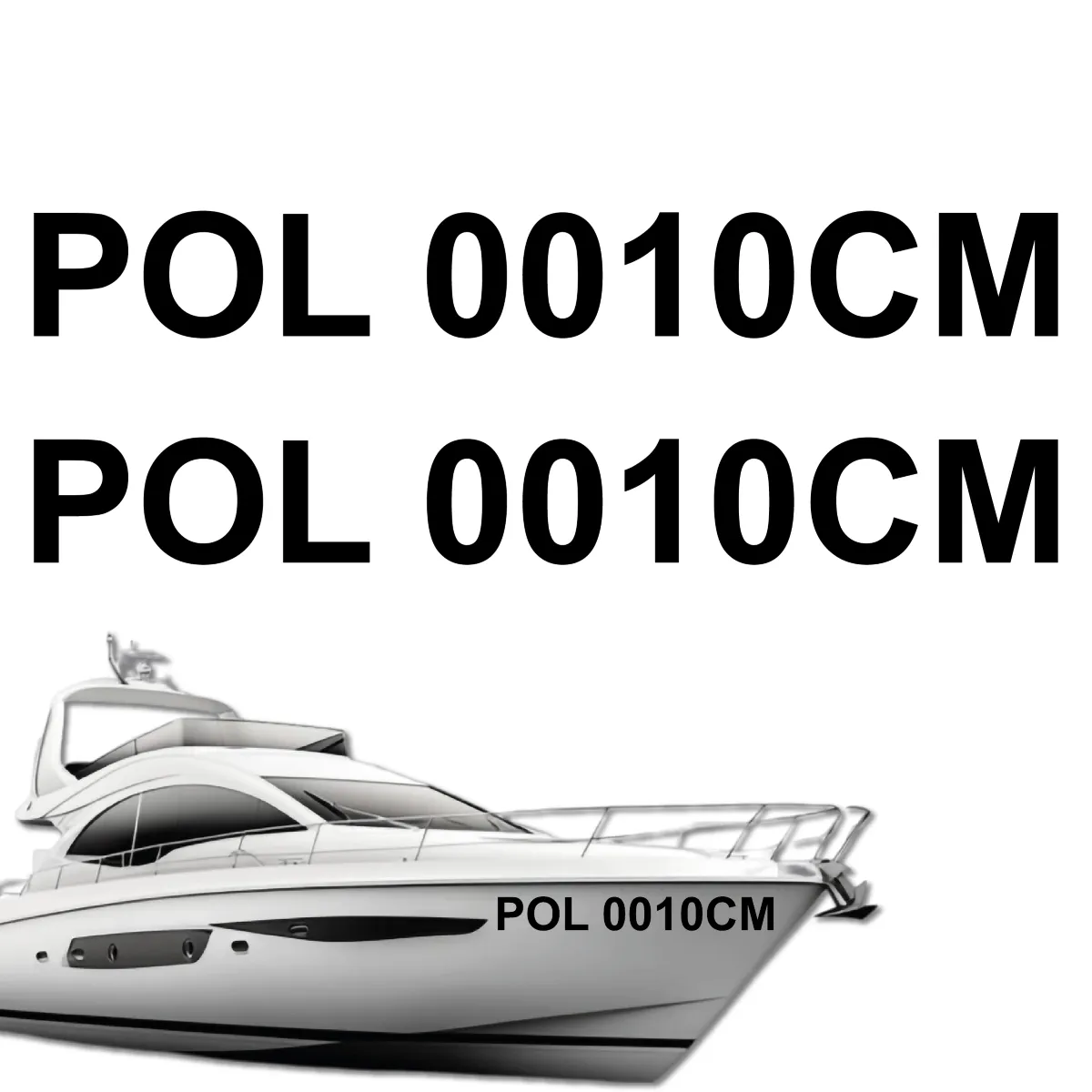 numery rejestracyjne na łódkę