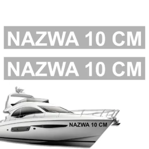 Nazwa na łódkę szablon malarski