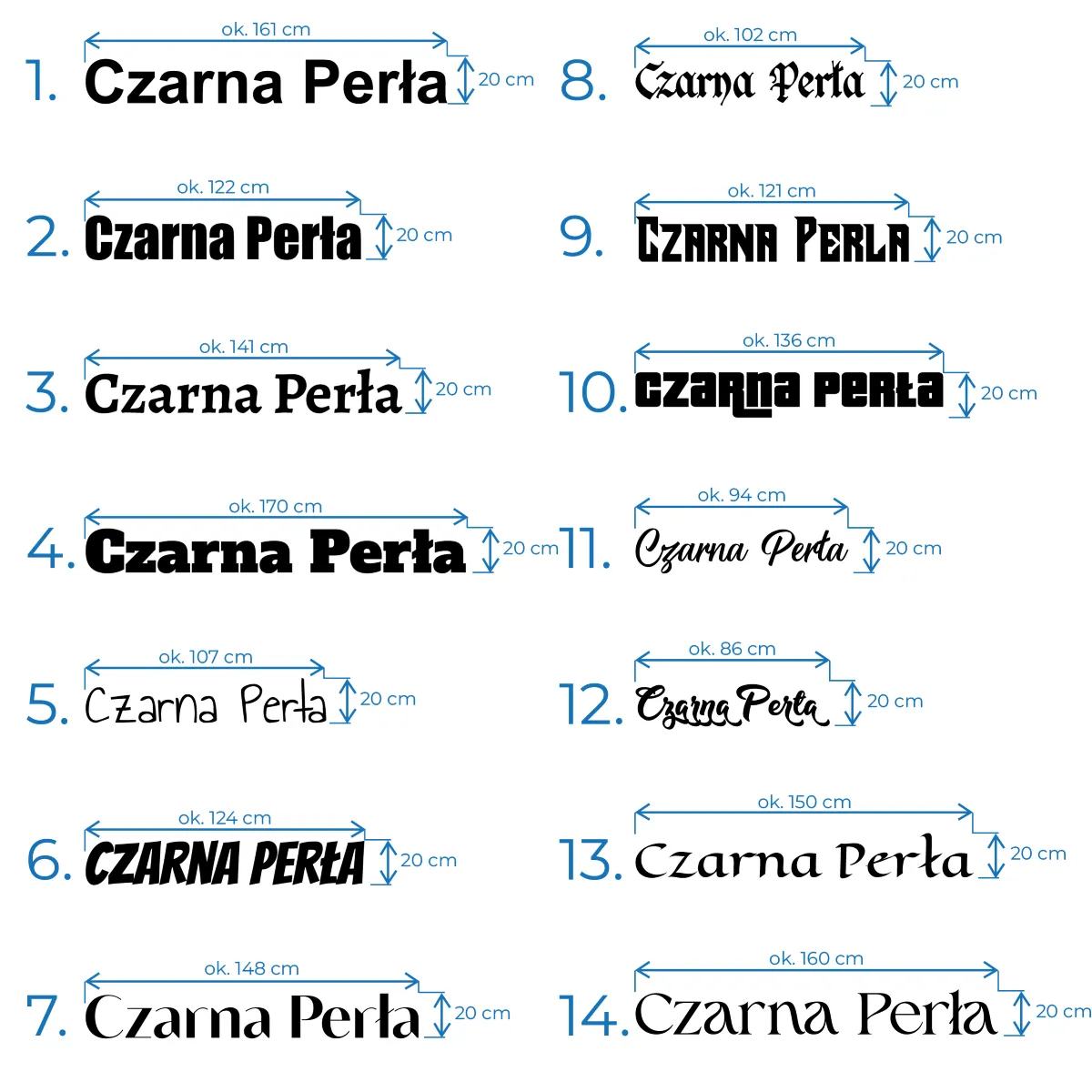 Nazwa na łódkę naklejka wodoodporna - obrazek 4
