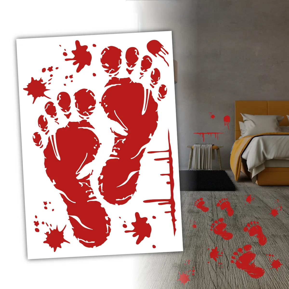 Naklejki Krwawe Stopy