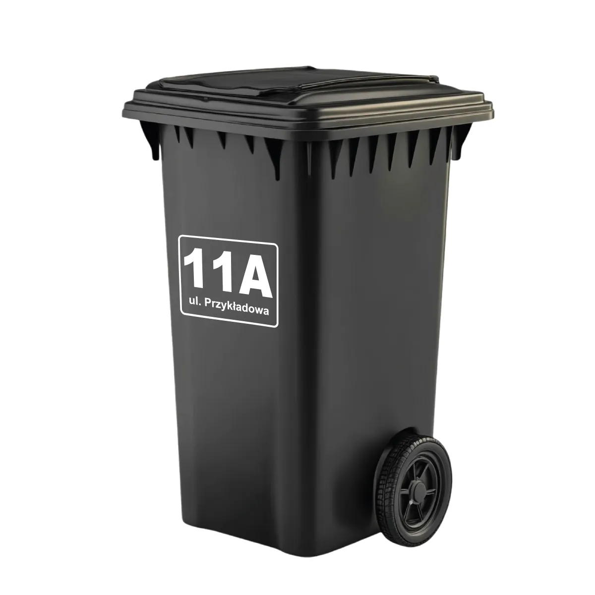 Naklejka na kosz do segregacji z twoim adresem - obrazek 2