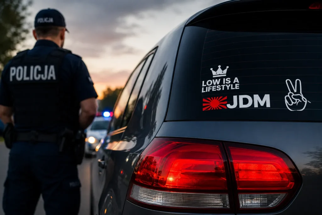 czy naklejki na auto są legalne
