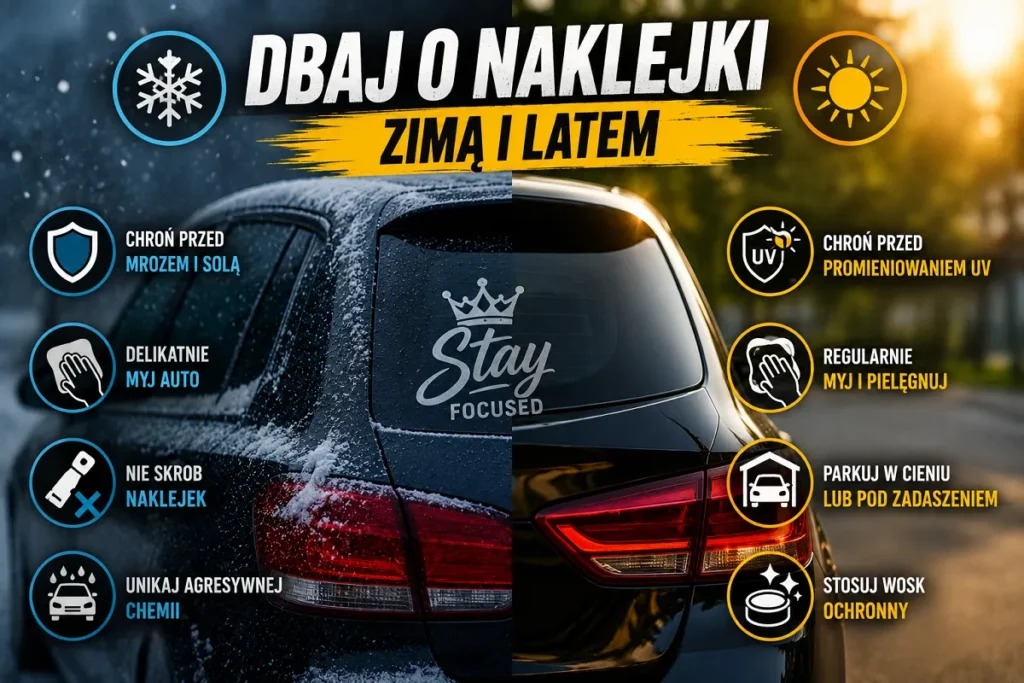 trwałość naklejki