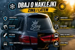 Jak dbać o naklejki na aucie zimą i latem?