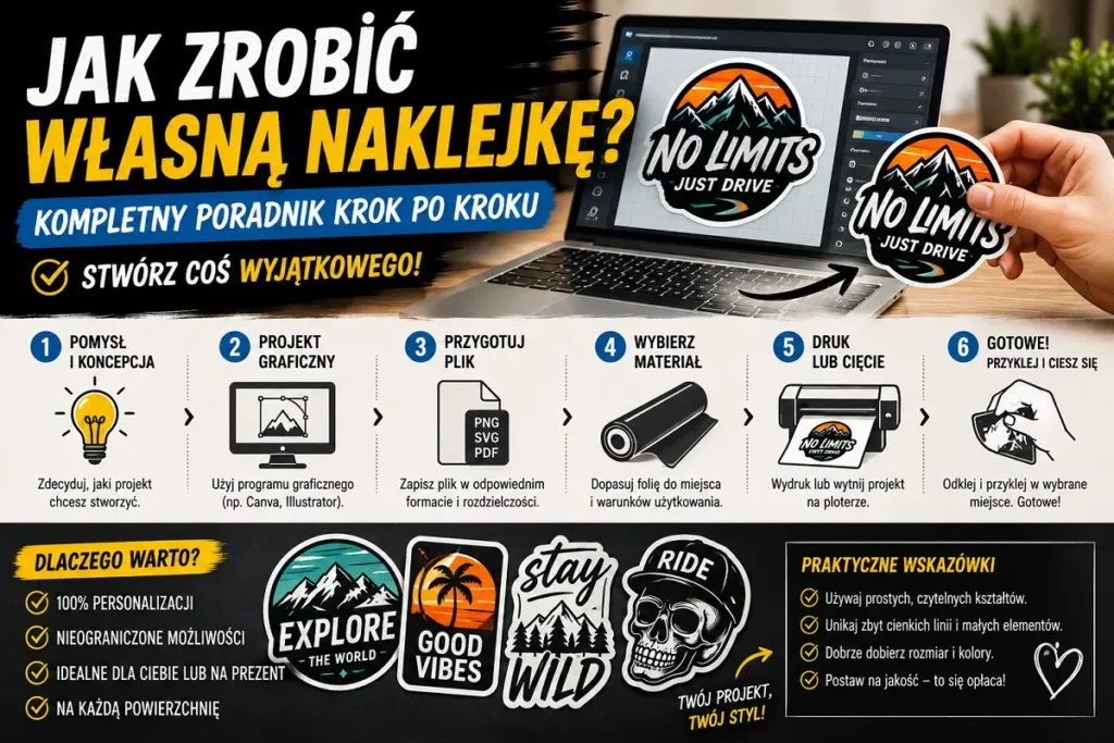 jak zrobić własną personalizowaną naklejkę