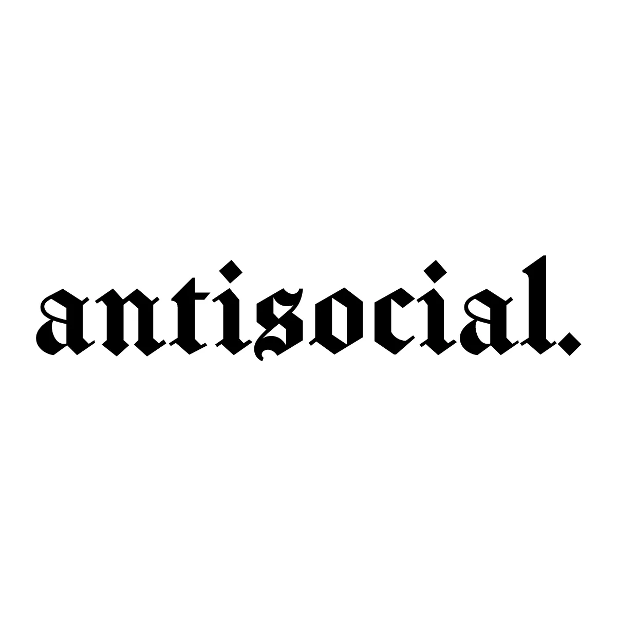 Naklejka antisocial