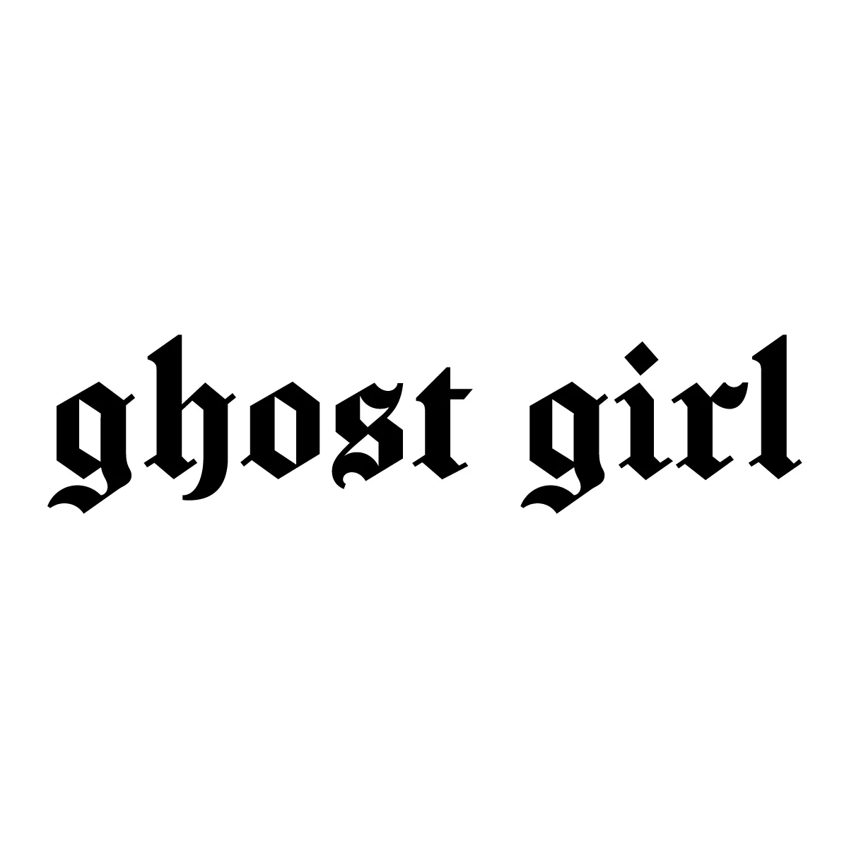 Naklejka ghost girl