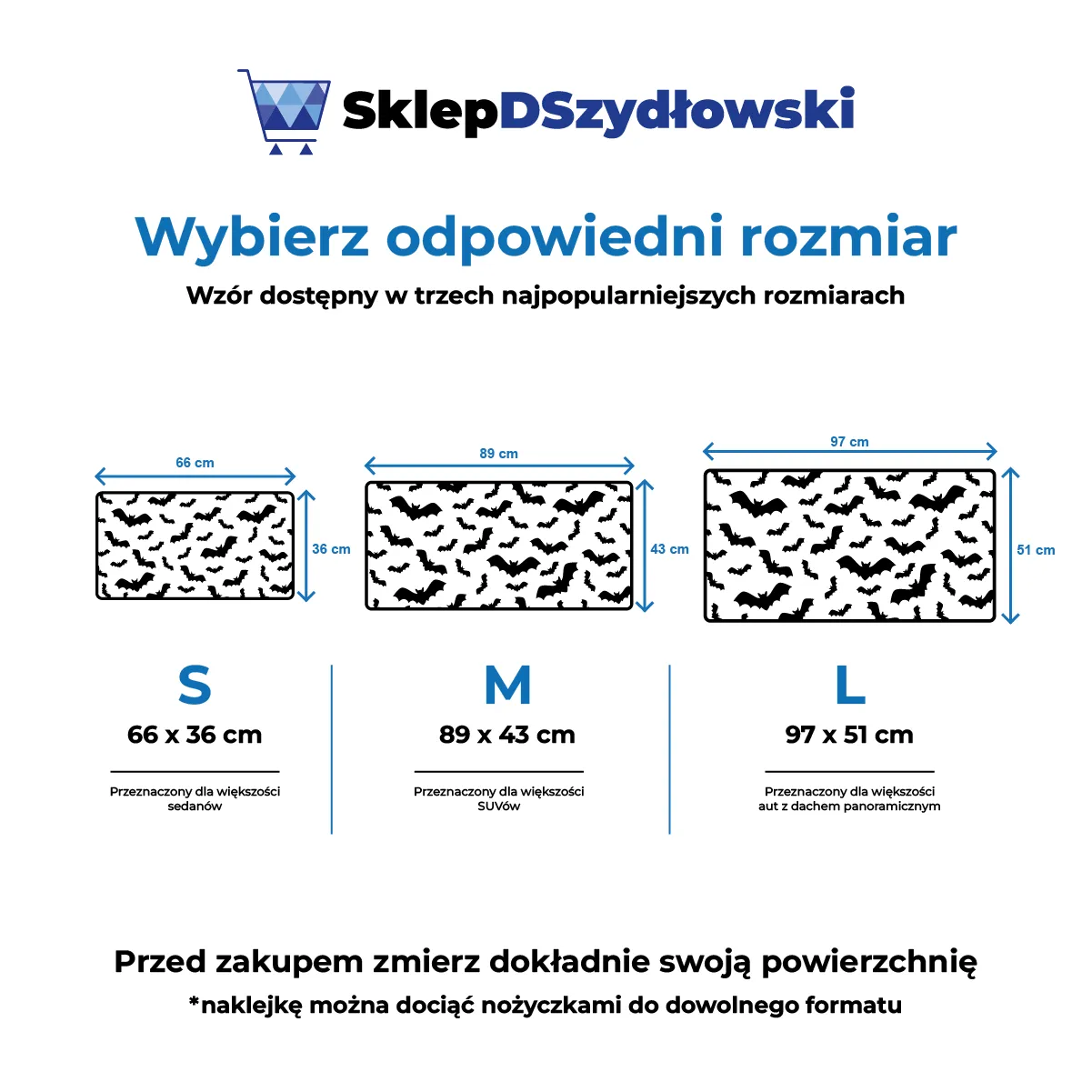 Naklejka na szyberdach nietoperze - obrazek 2